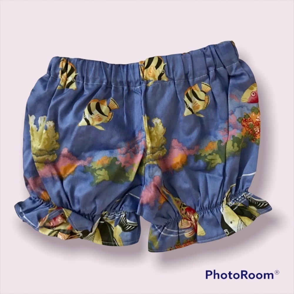 Organic Tropical Baby Girl Top and Bloomers - Picture 3 of 5